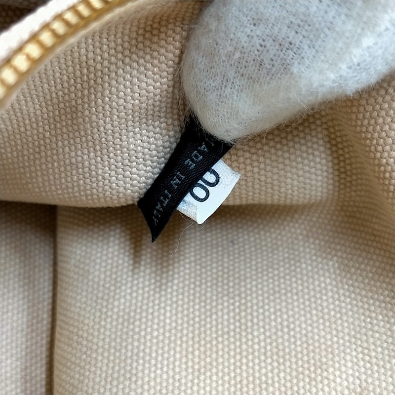 Prada Hand Bag Beige Canvas