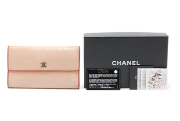 Chanel Wallet Leather Bicolore Check