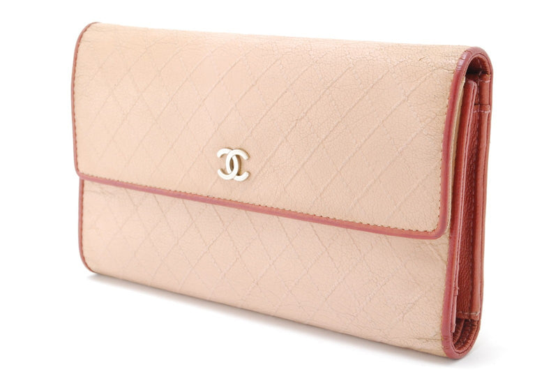 Chanel Wallet Leather Bicolore Check
