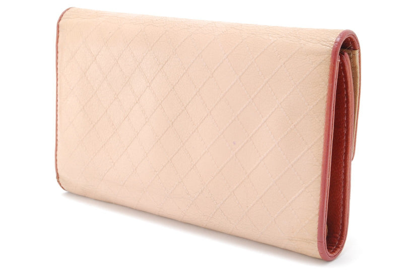Chanel Wallet Leather Bicolore Check
