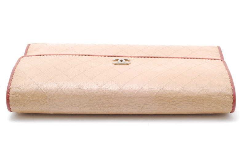 Chanel Wallet Leather Bicolore Check