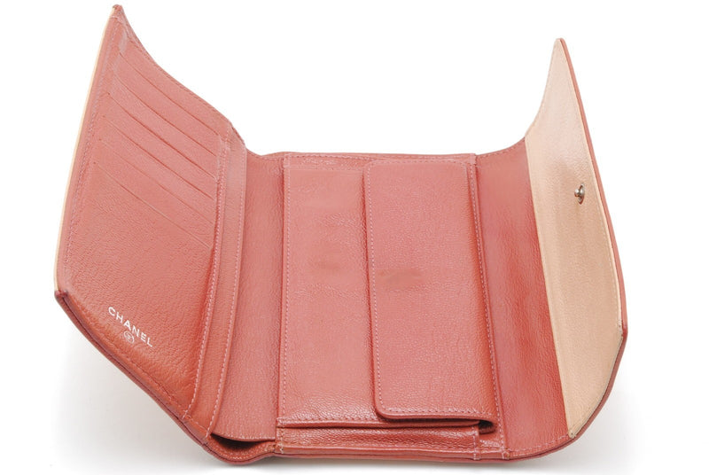 Chanel Wallet Leather Bicolore Check