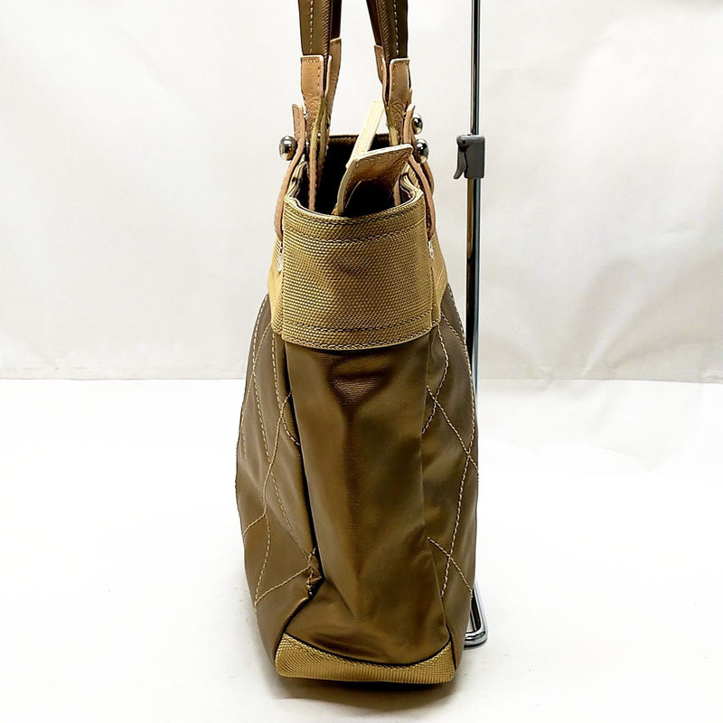 Chanel Hand Bag Gold Coated Canvas