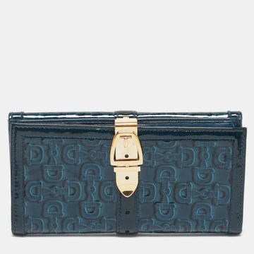 Gucci Blue Horsebit Embossed Patent