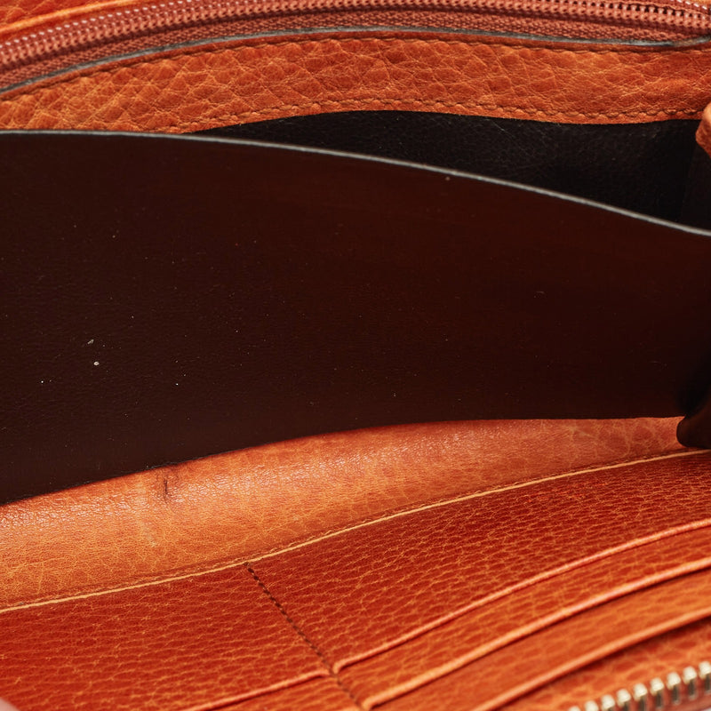 Gucci Orange Guccissima Leather Bamboo