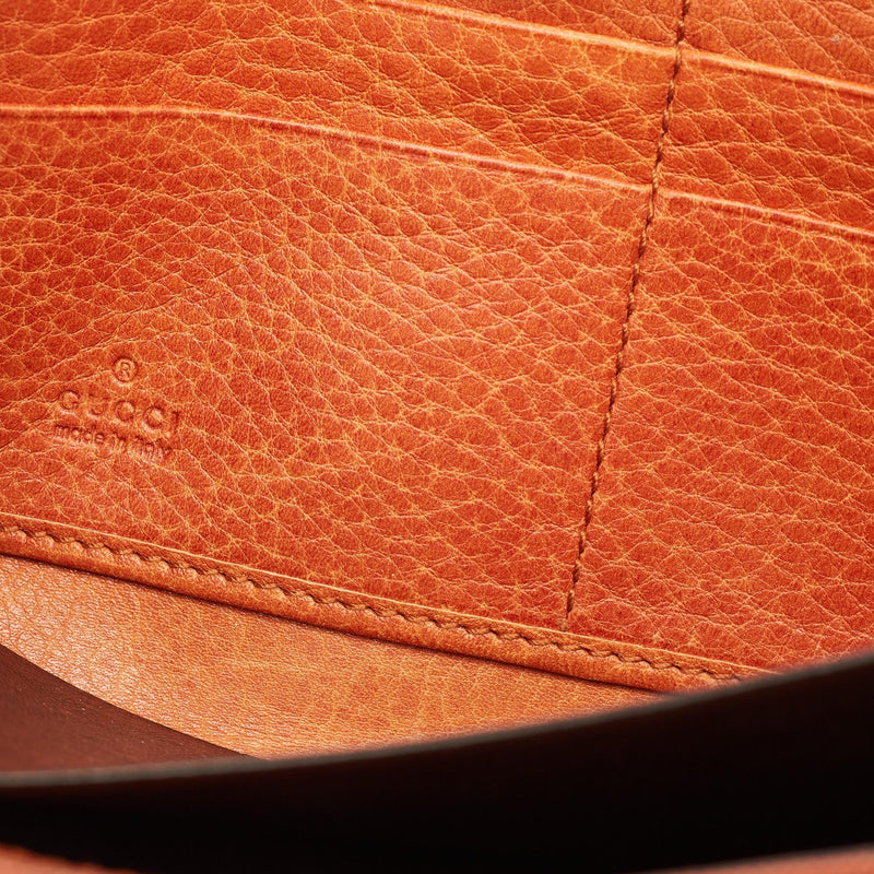 Gucci Orange Guccissima Leather Bamboo