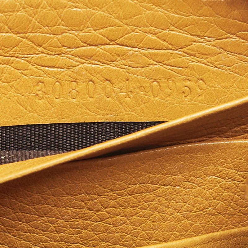 Gucci Orange Leather Soho Zip