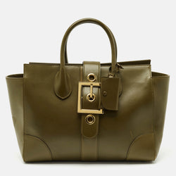 Gucci Olive Green Leather Lady Buckle