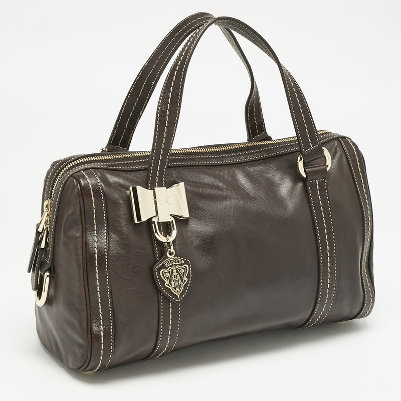 Gucci Choco Brown Leather Duchessa