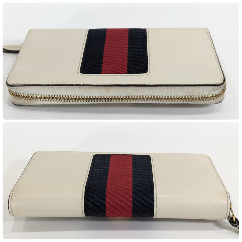 Gucci Sylvie Wallet Zippy Leather Sherry