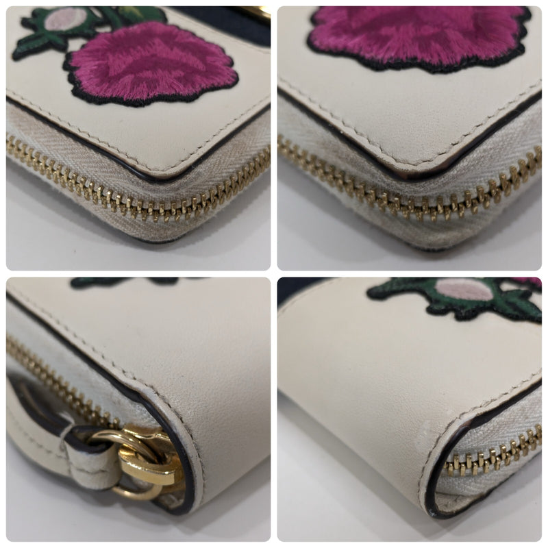 Gucci Sylvie Wallet Zippy Leather Sherry