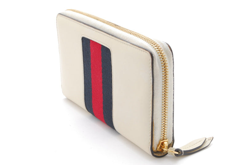 Gucci Sylvie Wallet Zippy Leather Sherry