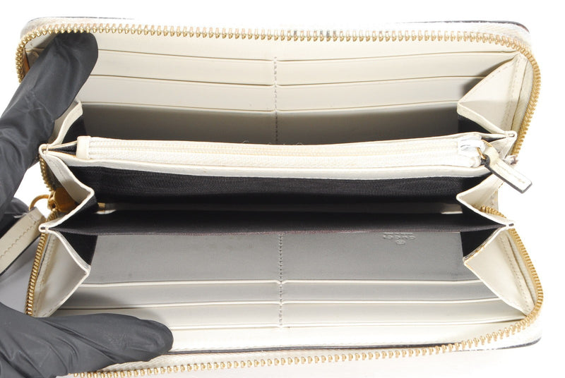 Gucci Sylvie Wallet Zippy Leather Sherry