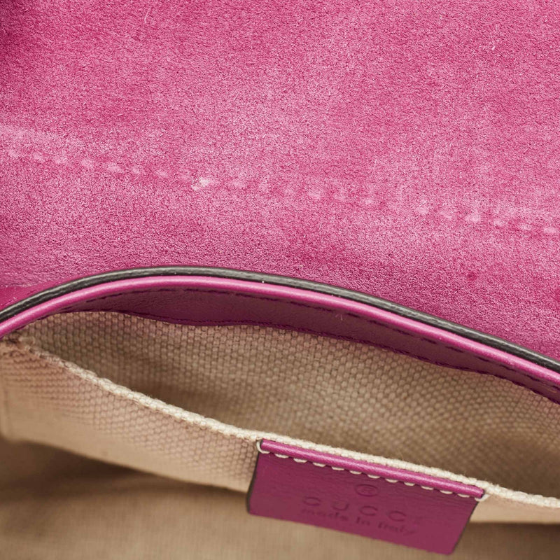 Gucci Fuchsia Patent Leather Soho Flap