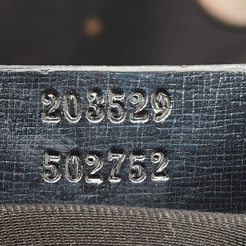 Gucci Black/Beige Gg Canvas/Patent
