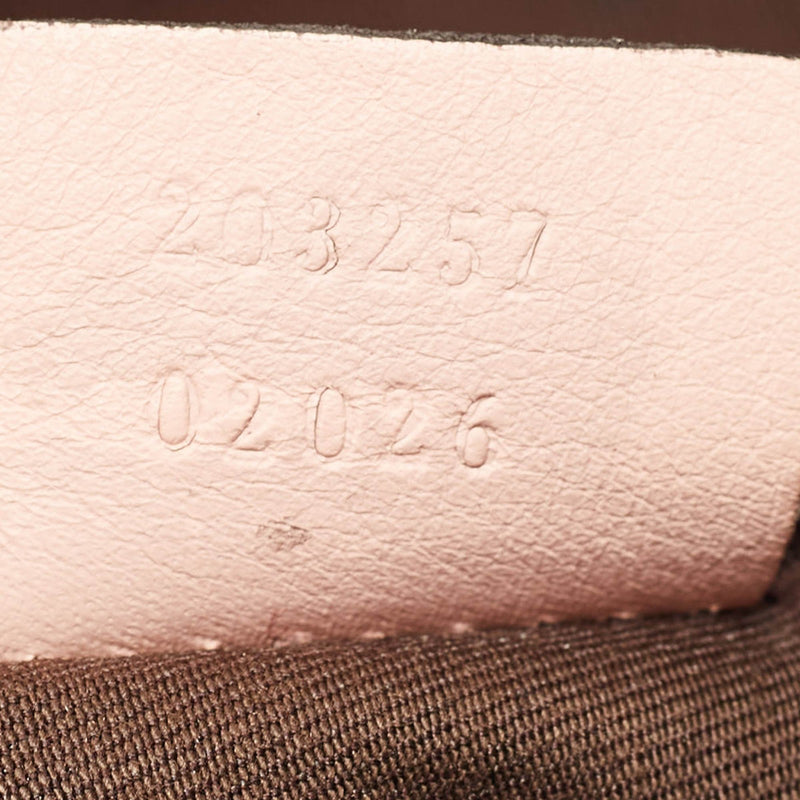Gucci Light Pink/Beige Gg Canvas And