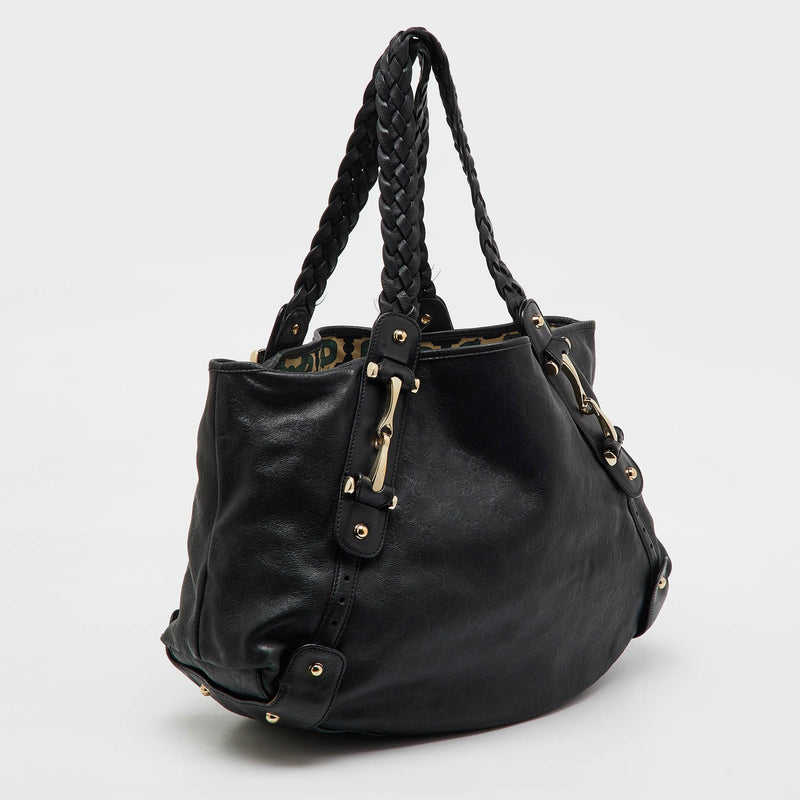 Gucci Black Guccissima Leather Pelham