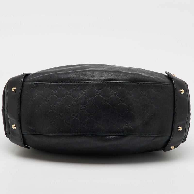 Gucci Black Guccissima Leather Pelham