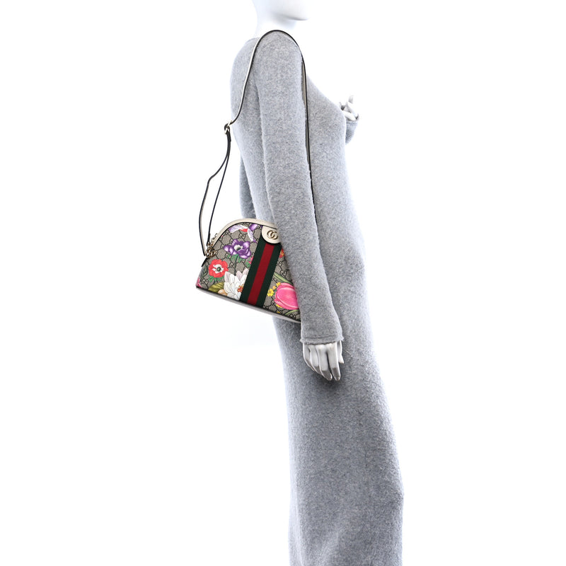 Gucci Gg Supreme Flora Web Small Ophidia