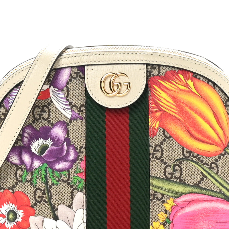 Gucci Gg Supreme Flora Web Small Ophidia