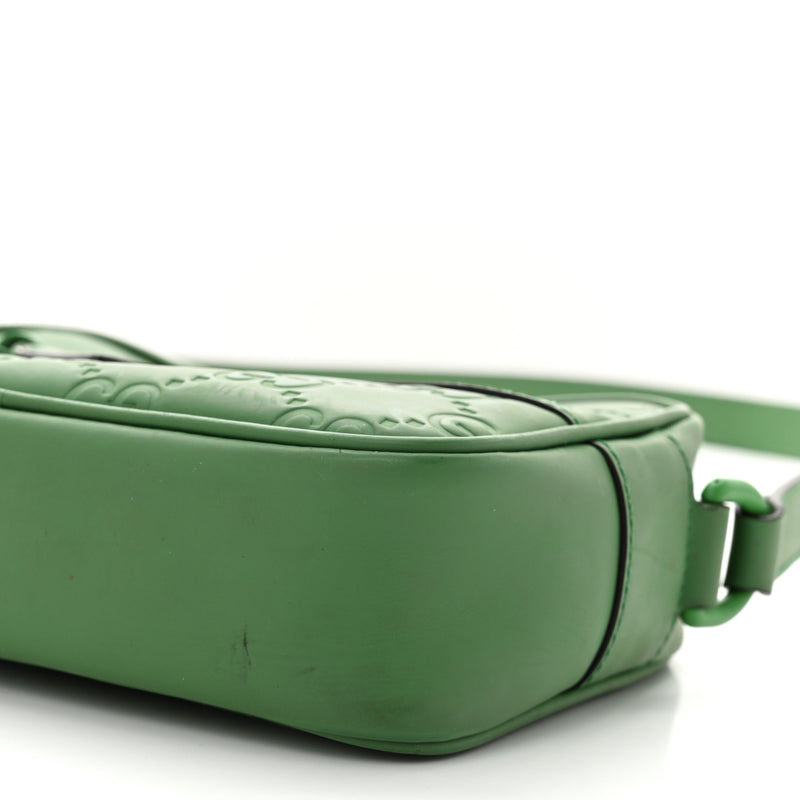 Gucci Rubber Effect Gg Mini Crossbody