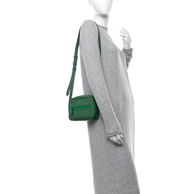 Gucci Rubber Effect Gg Mini Crossbody