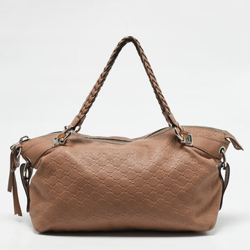 Gucci Old Rose Guccissima Leather Bamboo