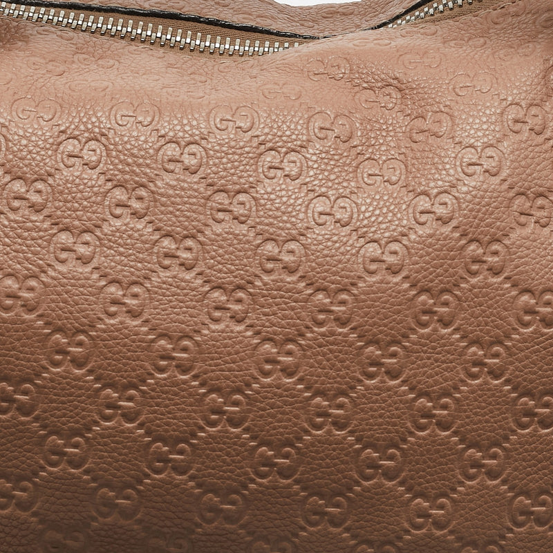 Gucci Old Rose Guccissima Leather Bamboo
