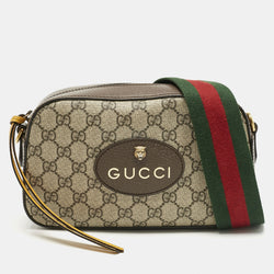Gucci Beige/Brown Gg Supreme Canvas And