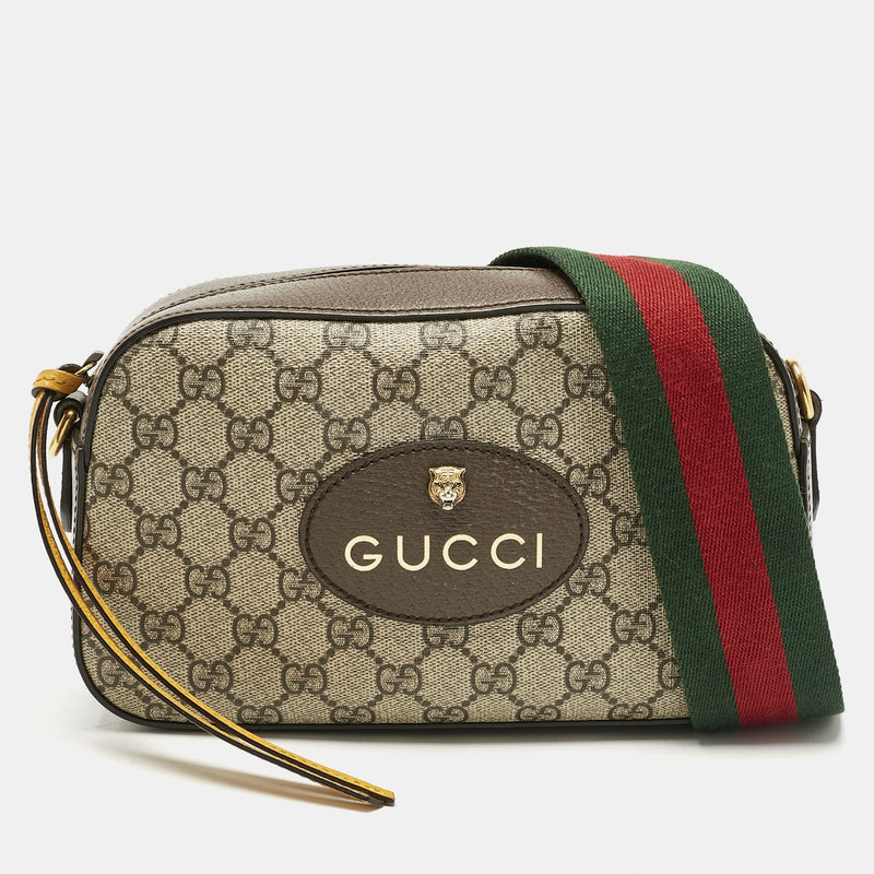 Gucci Beige/Brown Gg Supreme Canvas And