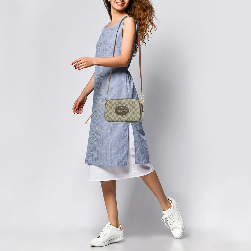 Gucci Beige/Brown Gg Supreme Canvas And
