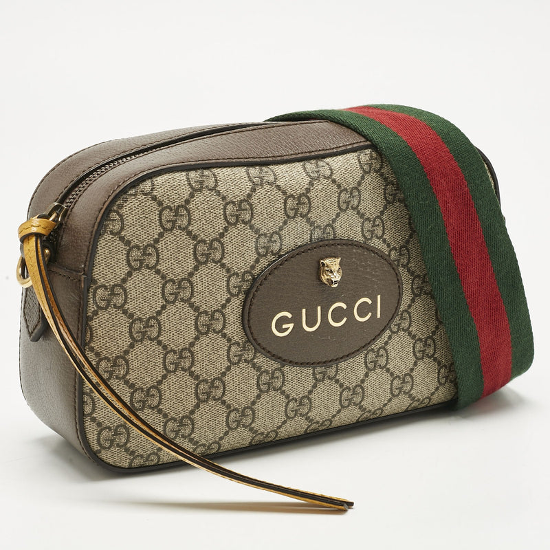 Gucci Beige/Brown Gg Supreme Canvas And
