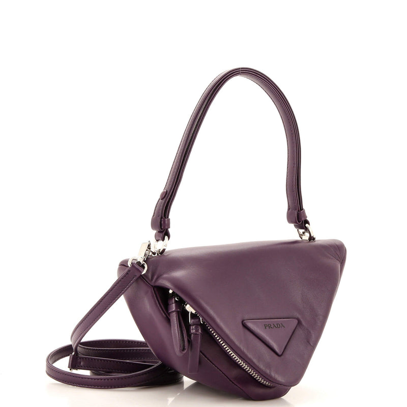 Prada Padded Signaux Triangle Crossbody