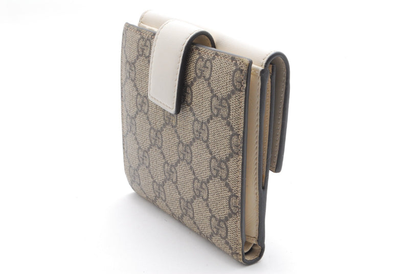 Gucci Wallet Purse Bifold Ribbon Ivory