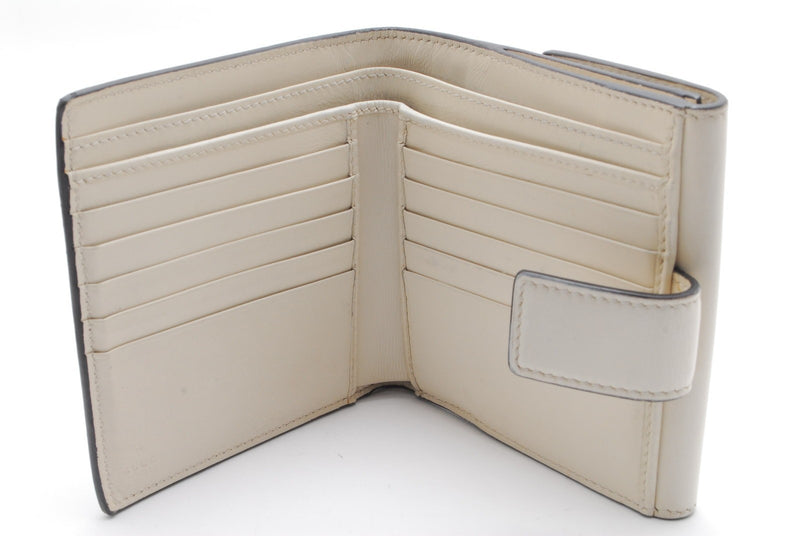 Gucci Wallet Purse Bifold Ribbon Ivory