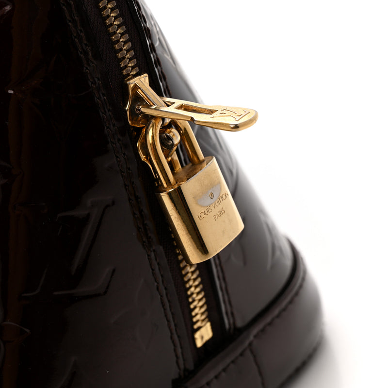 Louis Vuitton Vernis Alma Pm Amarante