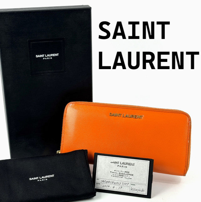 Saint Laurent Long Wallet Round Zip