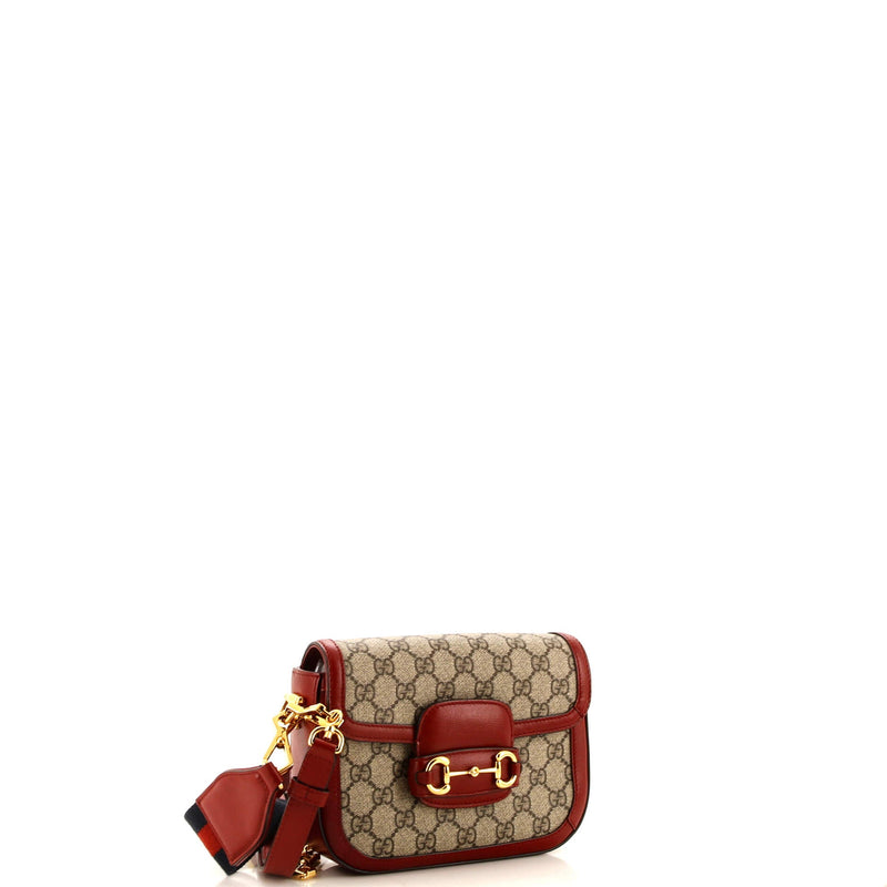 Gucci Horsebit Shoulder Bag Gg Coated