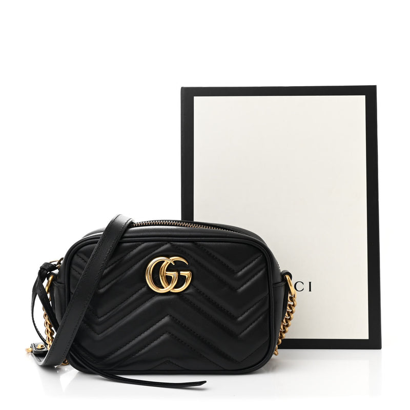 Gucci Calfskin Matelasse Mini Gg Marmont