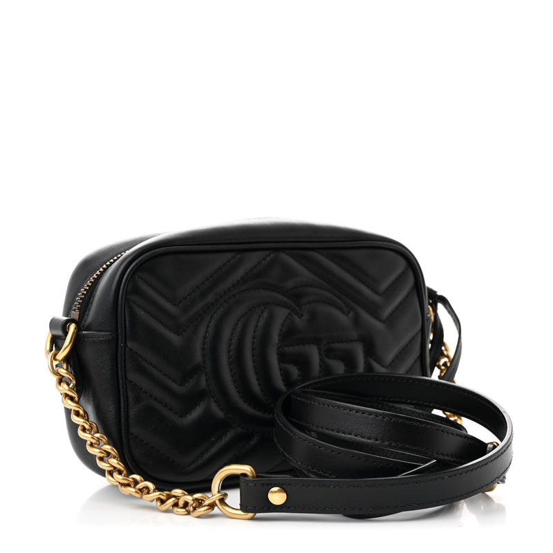 Gucci Calfskin Matelasse Mini Gg Marmont