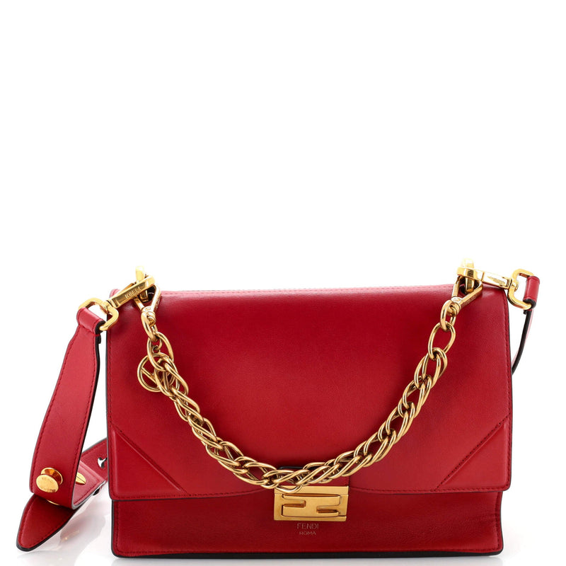 Fendi Kan U Shoulder Bag Leather Medium