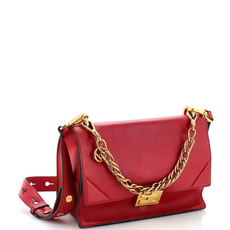 Fendi Kan U Shoulder Bag Leather Medium