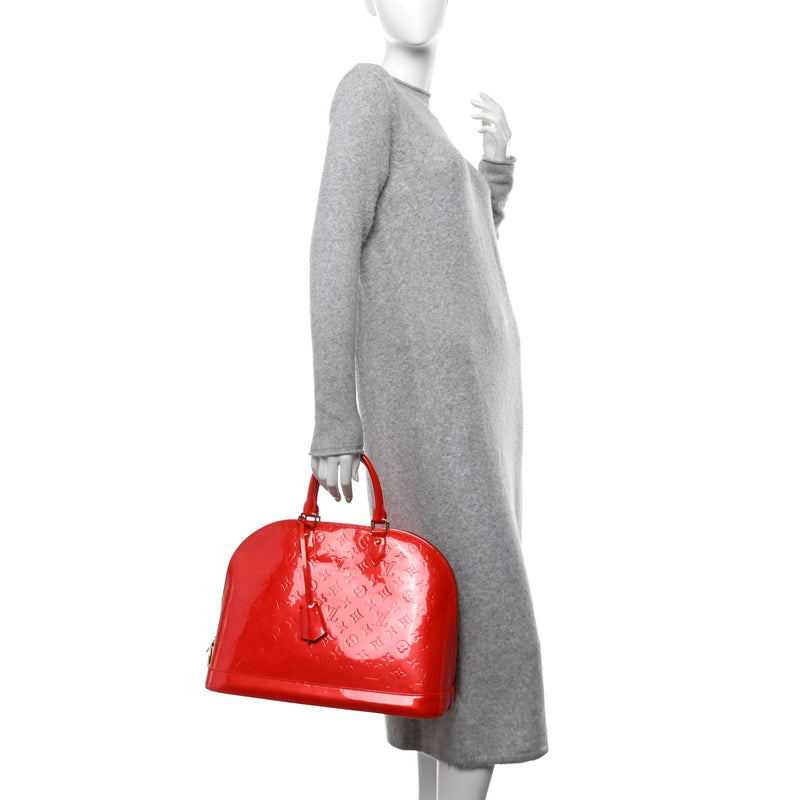 Louis Vuitton Vernis Alma Mm Rouge