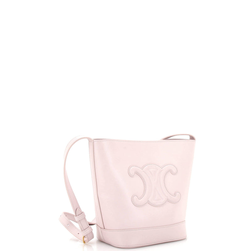 Celine Cuir Triomphe Bucket Bag Leather