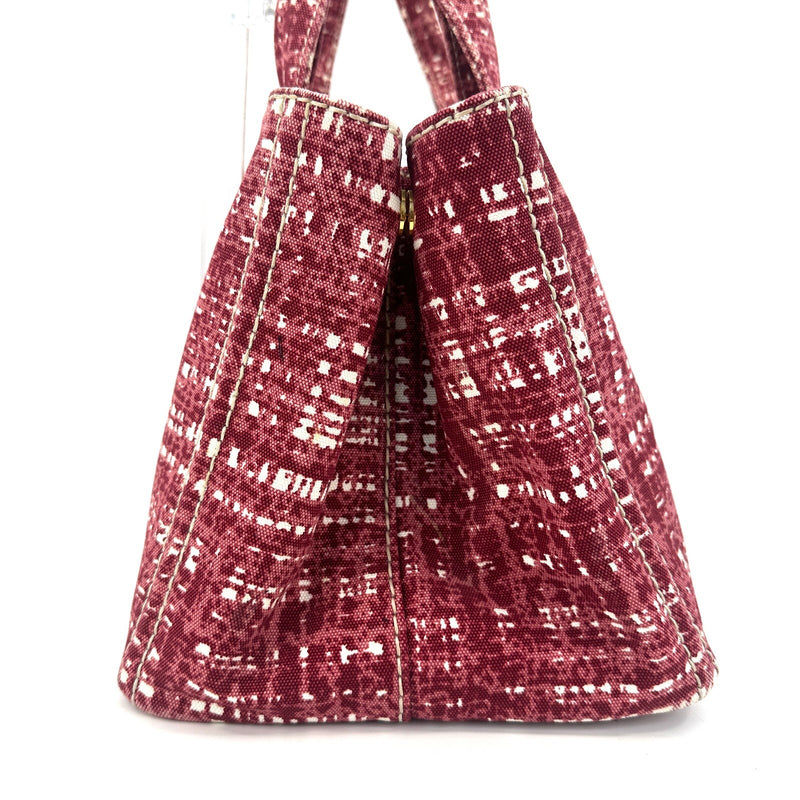 [Rare]Prada Canapa Hand Bag Canvas Red