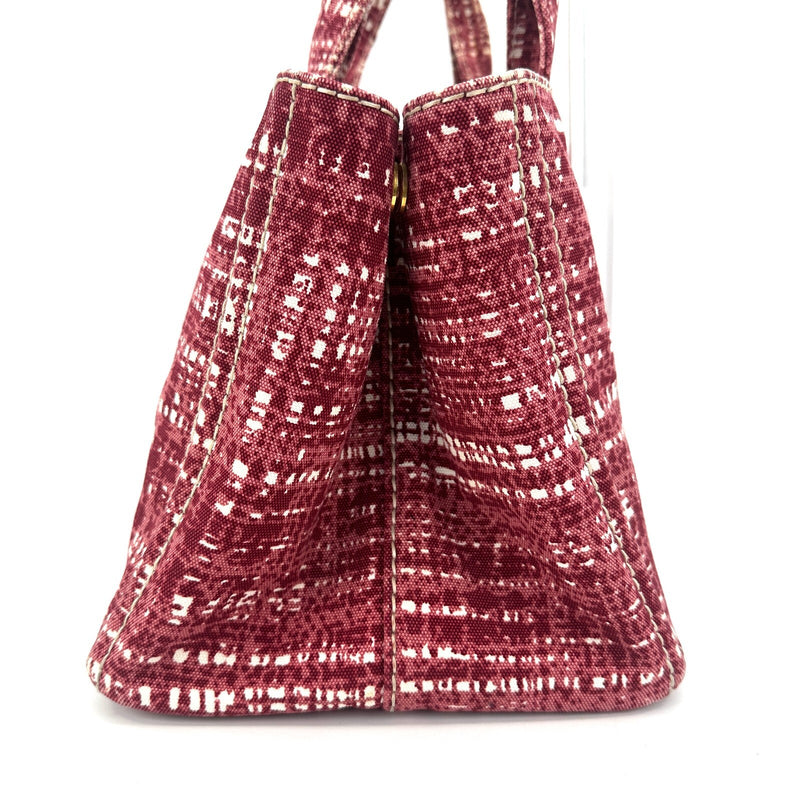 [Rare]Prada Canapa Hand Bag Canvas Red