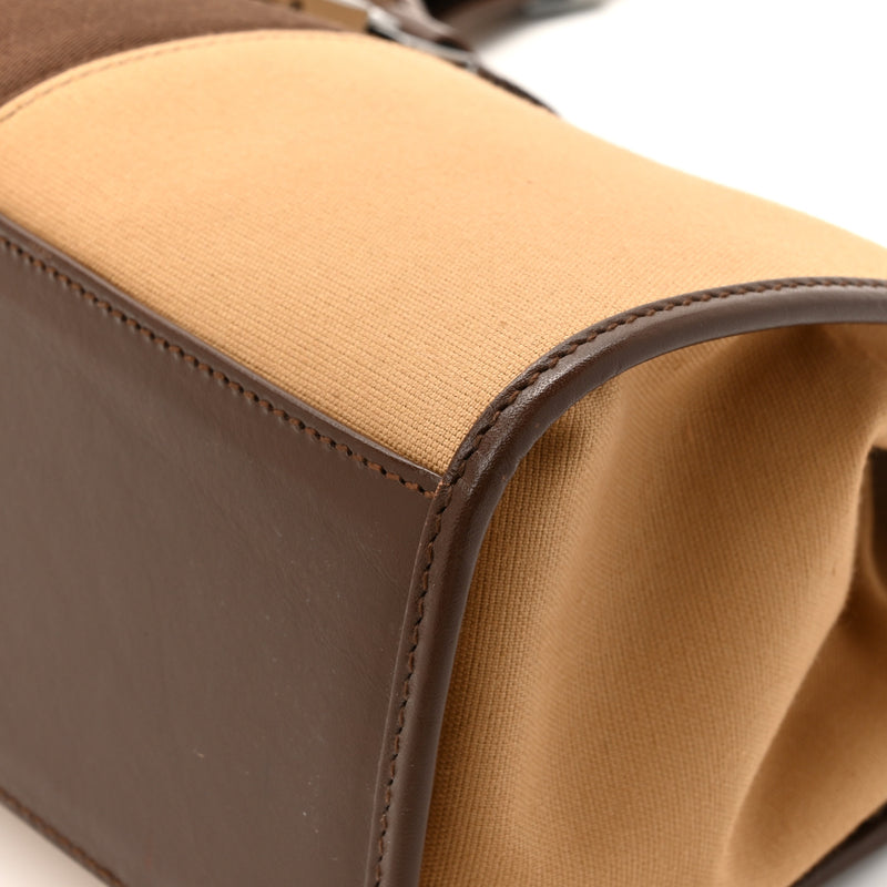 Gucci Canvas Web Bardot Shoulder Bag