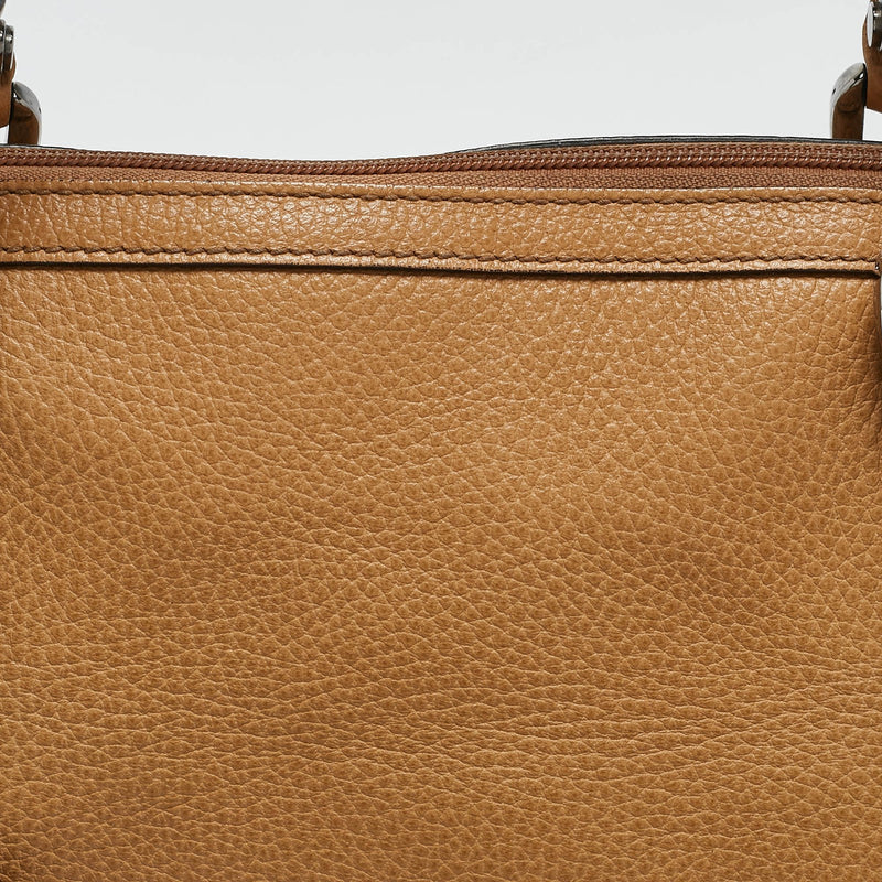 Gucci Choco Tan Leather Interlocking G