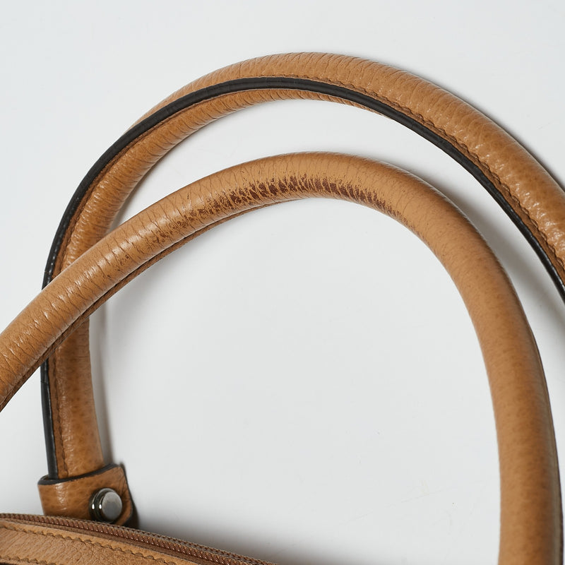 Gucci Choco Tan Leather Interlocking G