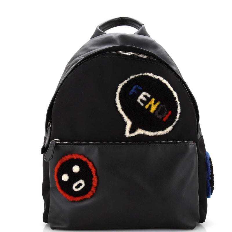 Fendi Front Pocket Backpack Nylon With